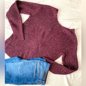 Evereve twist back sweater